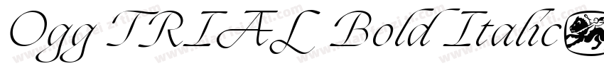 Ogg TRIAL Bold Italic字体转换